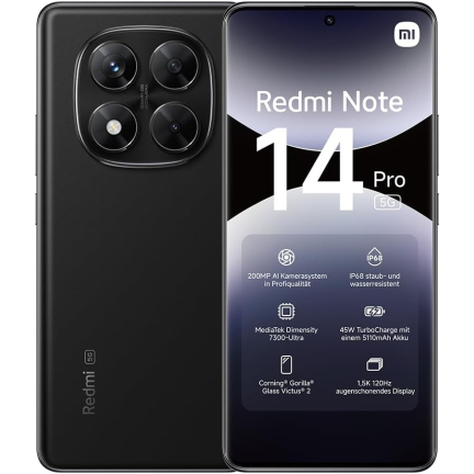 Xiaomi Redmi Note 14 Pro 5G 8/256GBBlack 