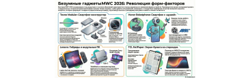 Революция форм-факторов. Самые безумные гаджеты выставки MWC 2026