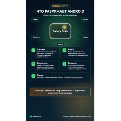 Какая скрытая функция тайно разряжает ваш Android-смартфон 