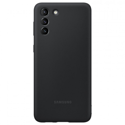 Купить Чехол-накладка Galaxy S21 Silicone Cover Black Black (Черный) Чехол-накладка Galaxy S21 Silicone Cover Black Black (Черный)