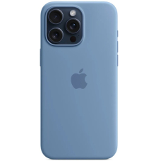 Чехол iPhone 16 Pro Max Silicone Case 360 Ice Ocean Blue